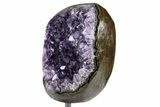 Purple Amethyst Geode On Metal Stand - Uruguay #368769-2